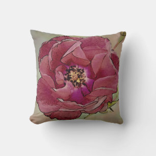 Cojín decorativo Rosa Abierto de Victoria-Mauve Ba