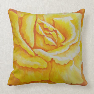 Cojín Decorativo Rosa amarillo