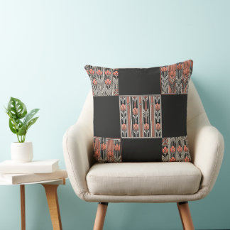 Cojín decorativo Rosa Art Deco