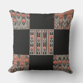 Cojín decorativo Rosa Art Deco