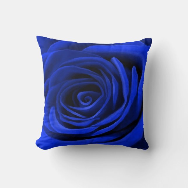 Cojín Decorativo Rosa azul (Anverso)