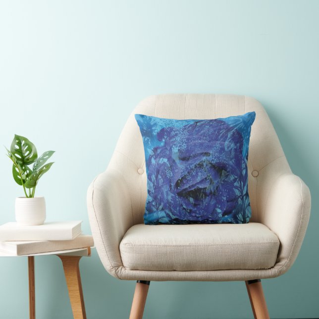 Cojín Decorativo Rosa azul (Silla)