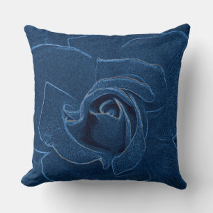 Cojín Decorativo rosa azul aterciopelado