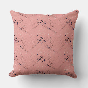Cojín Decorativo Rosa, azul de medianoche, blanco shabby chic Pillo