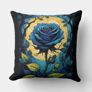 Cojín Decorativo Rosa azul Vines 3