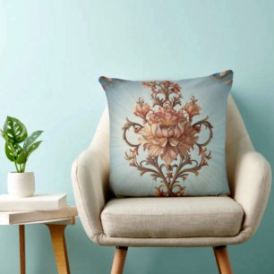 Cojín Decorativo Rosa Barroca