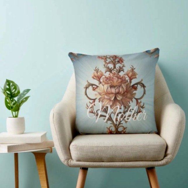 Cojín Decorativo Rosa Barroca  (Cozy throw pillow that reminds Mom she’s loved—perfect Mother’s Day home accent.)