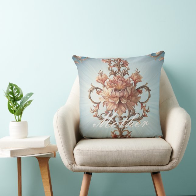 Cojín Decorativo Rosa barroco (Silla)