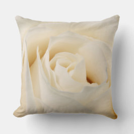 Cojín Decorativo Rosa blanca suave