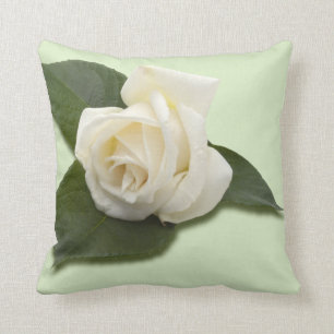 Cojín Decorativo Rosa blanco