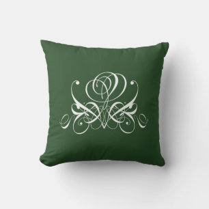 Cojín Decorativo Rosa blanco y verde floreciente