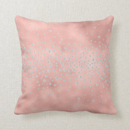 Cojín Decorativo Rosa bonito Rubor Bling Jeweld