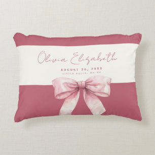 Cojín Decorativo Rosa Bow Baby Girl
