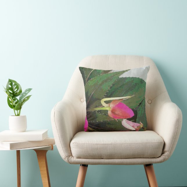 Cojín Decorativo Rosa Caliente (Silla)