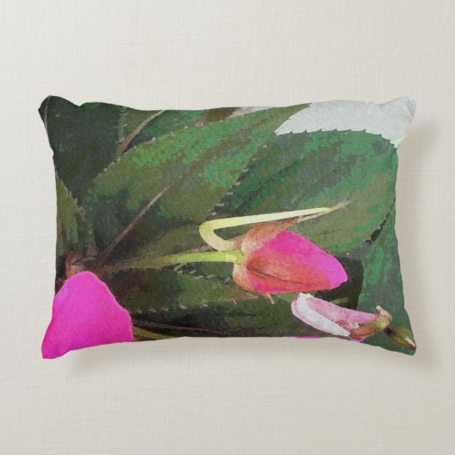 Cojín Decorativo Rosa Caliente (Anverso)