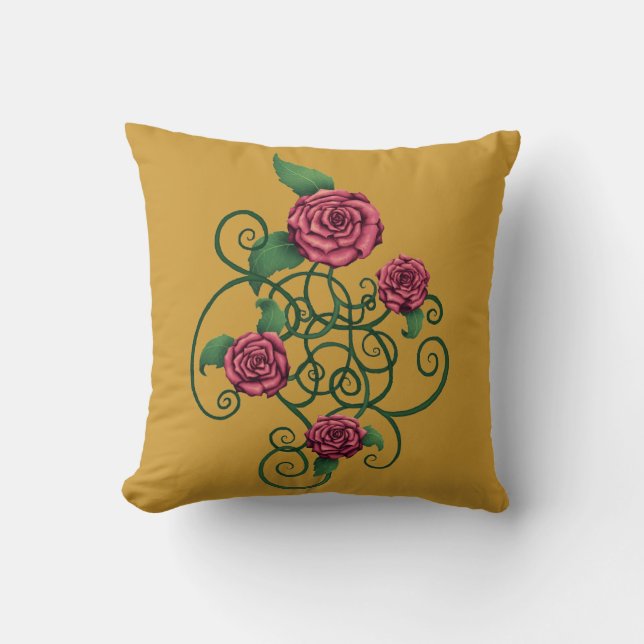 Cojín Decorativo Rosa Carouche (Anverso)