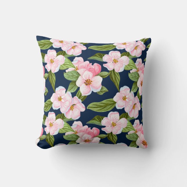 Cojín decorativo Rosa Cherry Blossom (Anverso)