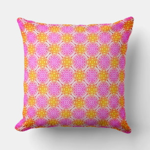 Cojín Decorativo Rosa claro y amarillo dorado