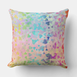 Cojín Decorativo Rosa Corazones Caídos