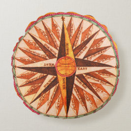 Cojín decorativo Rosa de brújula