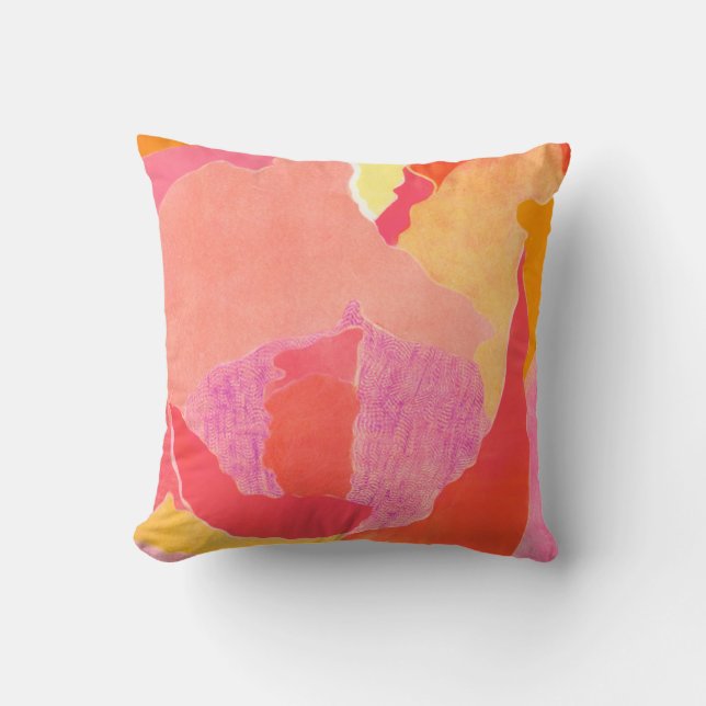 Cojín Decorativo Rosa de col IV (Anverso)