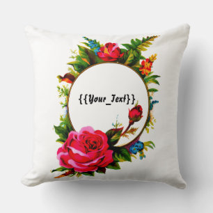 Cojín Decorativo Rosa de cosecha