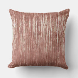 Cojín Decorativo Rosa de moda Gold Glam Tinsel Stripes Navidades