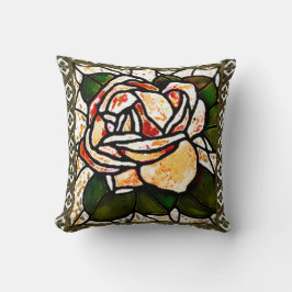 Cojín Decorativo Rosa de oro vintage Art Deco