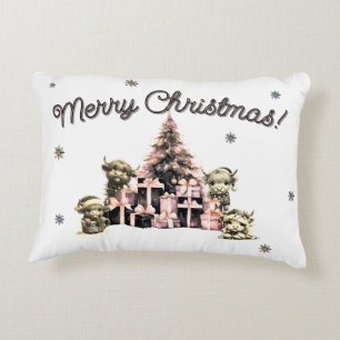 Cojín Decorativo Rosa de vaca de montaña