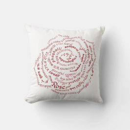 Cojín Decorativo Rosa del mundo