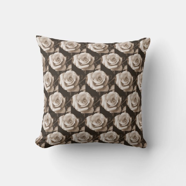 Cojín Decorativo Rosa elegante (Anverso)