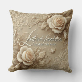 Cojín Decorativo Rosa encantada arte de IA