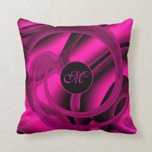 Cojín Decorativo Rosa floral de abstracto rosa moderno de lujo