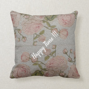 Cojín Decorativo Rosa floral vintage moderna de lujo