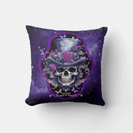 Cojín Decorativo Rosa gótico Skull Halloween