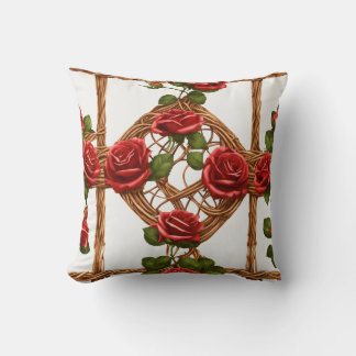 Cojín Decorativo Rosa gótico Vine Pillow - Belleza floral sin foco