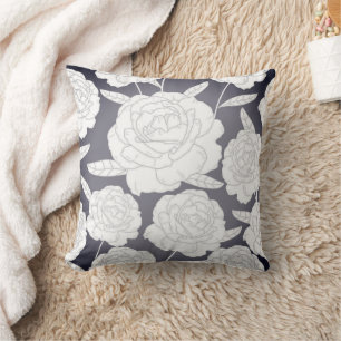 Cojín Decorativo Rosa gris vintage