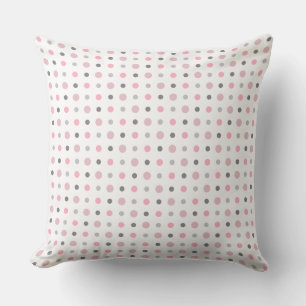 Cojín Decorativo Rosa, gris y blanco