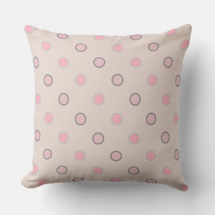 Cojín Decorativo Rosa, gris y blanco