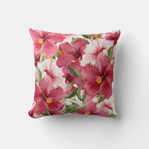 Cojín decorativo Rosa Hibiscus