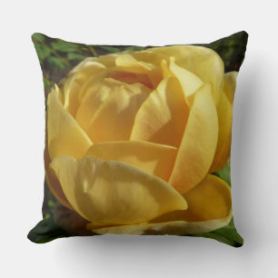 Cojín Decorativo Rosa inglesa amarilla
