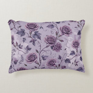 Cojín Decorativo Rosa Lavanda Polvorienta Tonos Soñadores Florales