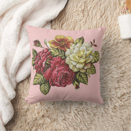 Cojín Decorativo Rosa Lily Flowers Floral Pink
