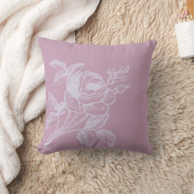 Cojín decorativo Rosa Mauve (Manta)