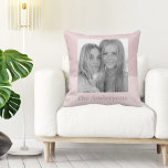 Cojín Decorativo Rosa moderno | Foto | Regalo familiar<br><div class="desc">Rosa moderno | Foto | Regalo familiar</div>