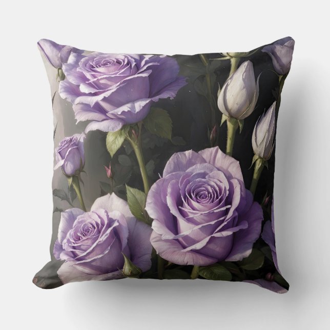 Cojín Decorativo Rosa morado (Anverso)