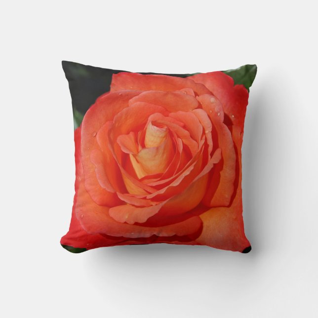 Cojín Decorativo rosa naranja (Anverso)