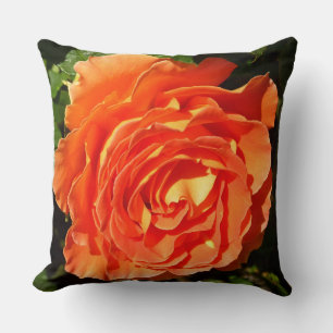 Cojín Decorativo Rosa naranja I Bonito Floral