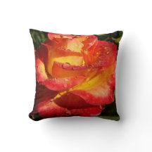 Rosa naranja y amarilla