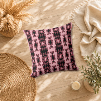 Cojín Decorativo Rosa Noir